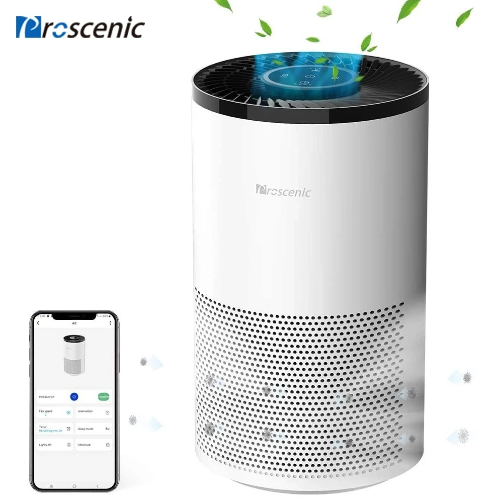 

[EU stock] портативная фотовспышка для автомобиля для всего дома Proscenic A8 Smart WiFi H13 настоящий HEPA-фильтр