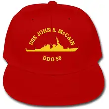 Детская бейсбольная кепка с регулируемым козырьком для маленьких детей в морском и американском стиле John S. McCain DDG-56