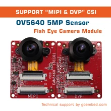 OV5640 5MP рыбий глаз модуль камеры MIPI CSI и DVP CSI поддержка NXP imx6 Linux/Android драйвер двойная камера одна камера