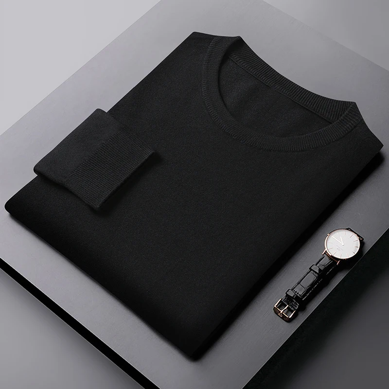 8XL 7XL 6XL 2021 New Cashmere Sweater Men Clothing Top Quality Male Pullover Sweaters Keep Warm Pull Homme Business Mens Jumper 2