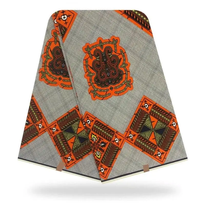 

Women Dress Sewing Material Veritable African Wax Prints Fabric 100%Cotton Fabric Real High Quality Ankara Fabric 6Yards VL14-93