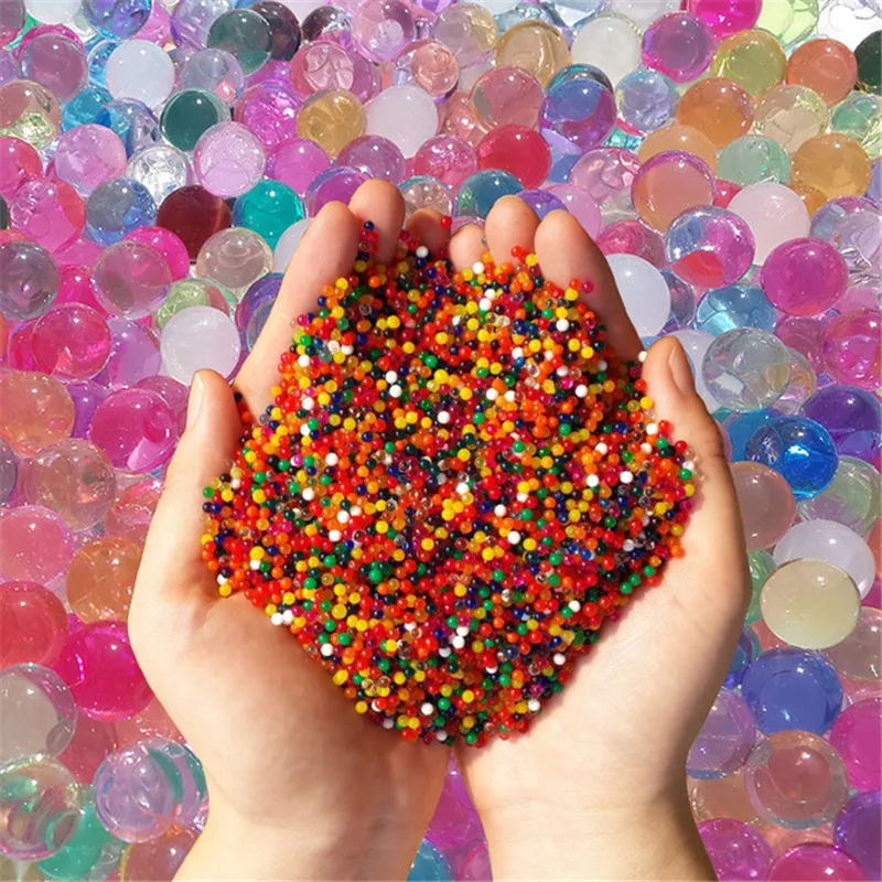 Kids Toy Water Beads Crystal Soil Mud Hydrogel Gel Magic Growing Up Water Balls Bullet Wedding Home Potted Decoration Diy Toys