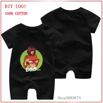 

waifu boo Printed Design Newborn baby clothing children Rompers Sexy Graphic Short Sleeve baby clothing ropa de bebe Jumpsuit
