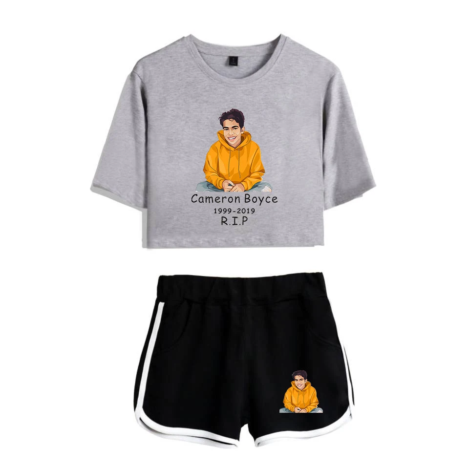 Новинка спортивный костюм Cameron boyce летние комплекты из двух предметов для женщин