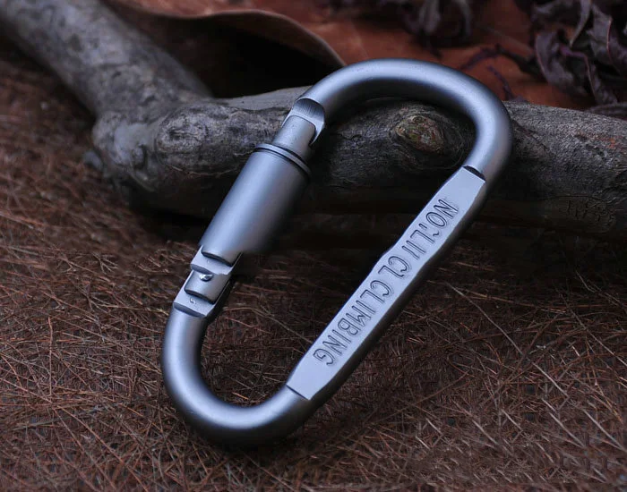 

Aluminum Carabiner Outdoor Camping Hunting Survival Equipment Kit Alloy Lock EDC Tool Camping Gear 2019 New