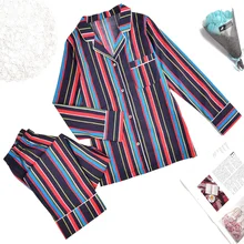 Men Pajamas 2pcs Set Striped Printed Long Sleeve Tops And Long Pants Pyjama Suit Men Casual Couple Sleepwear pijama hombre D30 Men Pajamas 2pcs Set Striped Printed Long Sleeve Tops And Long Pants Pyjama Suit Men Casual Couple Sleepwear pijama hombre D30