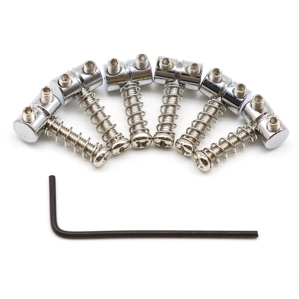 

6pcs Jazzmaster Electric Guitar Bridge Saddle String Saddle for JM Electric Guitar Part Sliver