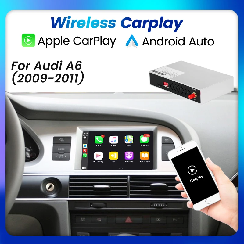 Беспроводной автомобильный мультимедийный плеер Apple CarPlay Siri голосовое