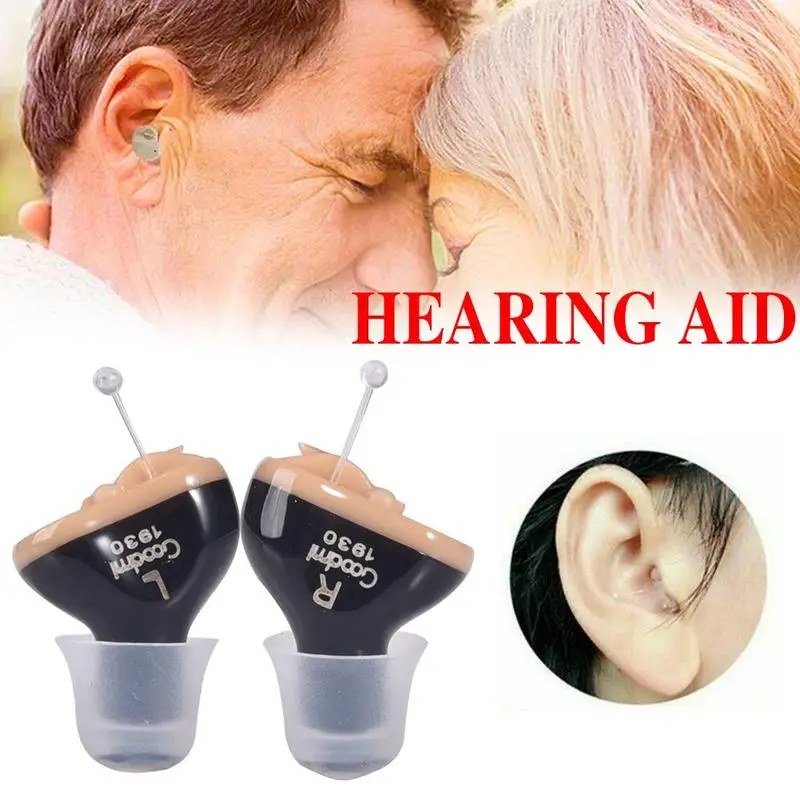 Mini CIC Digital Hearing Aids 6 Channels 12 Bands Tuneable Sound Amplifier Portable Invisible Hearing Aid