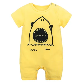 

2T Unisex Brand Summer Baby Romper Short Sleeves 100% Cotton Baby Rompers Cartoon Printed Babies Newborn Baby Girls Boys Clothes