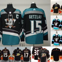 Сшитая мужская майка Anaheim#15 Ryan Getzlaf 17 Ryan Kesler 30 Ryan Miller Teemu Selanne Corey Perry