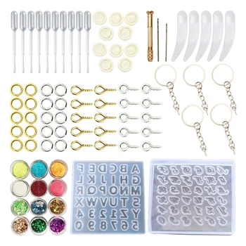 

DIY Jewelry Casting Molds Tools KIT Letter Mold Reinforced Edging Square Silicone Jewelry Resin Molds