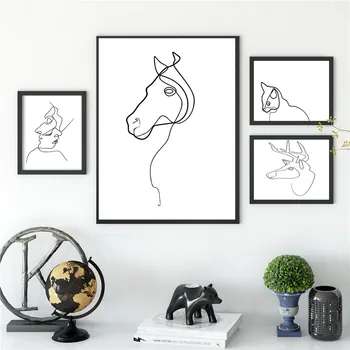 

Custom Poster Line mural@q Canvas Wall Art Picture Set Posters Home Decor Prints Abstract Prints for Room20-0923-1