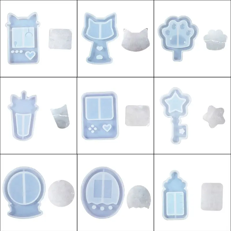 

Quicksand Mould Capsule Cat Claw Drink Cup DIY Epoxy Handmade Crystal Silicone Mold Key Chain Jewelry Making Material