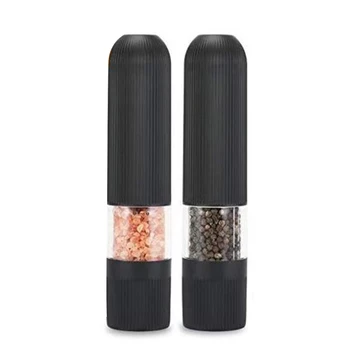 

Battery Operated Salt And Pepper Grinder Set Electric Automatic One Handed Salt Pepper Mill With Bright Light
