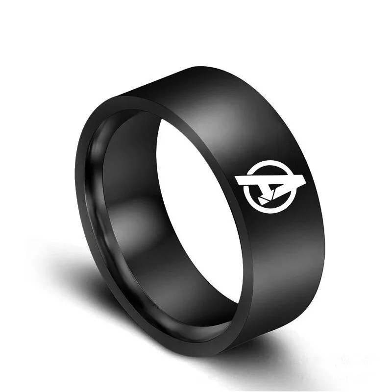 Модное кольцо Мстителей Marvel с аниме-символами, кольцо на палец, Трендовое простое титановое металлическое ювелирное изделие, милые модные подарки