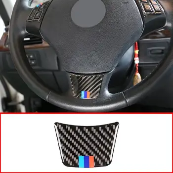 

Soft Carbon Fiber Car Steering Wheel Trim Stickers For BMW 3 Series E90 E92 2005-2012