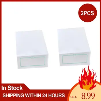 

2pcs Flip Shoes Box Thickened Transparent Drawer Case Plastic Shoe Boxes Stackable Box Shoe Organizer Shoebox storage Shoe rack