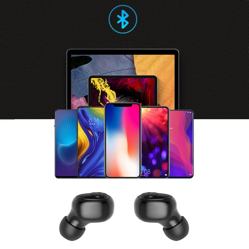 Мини наушники стерео Bluetooth наушники Беспроводная Спортивная гарнитура HiFi шумоподавление наушники водонепроницаемые IPX7 TWS для samsung