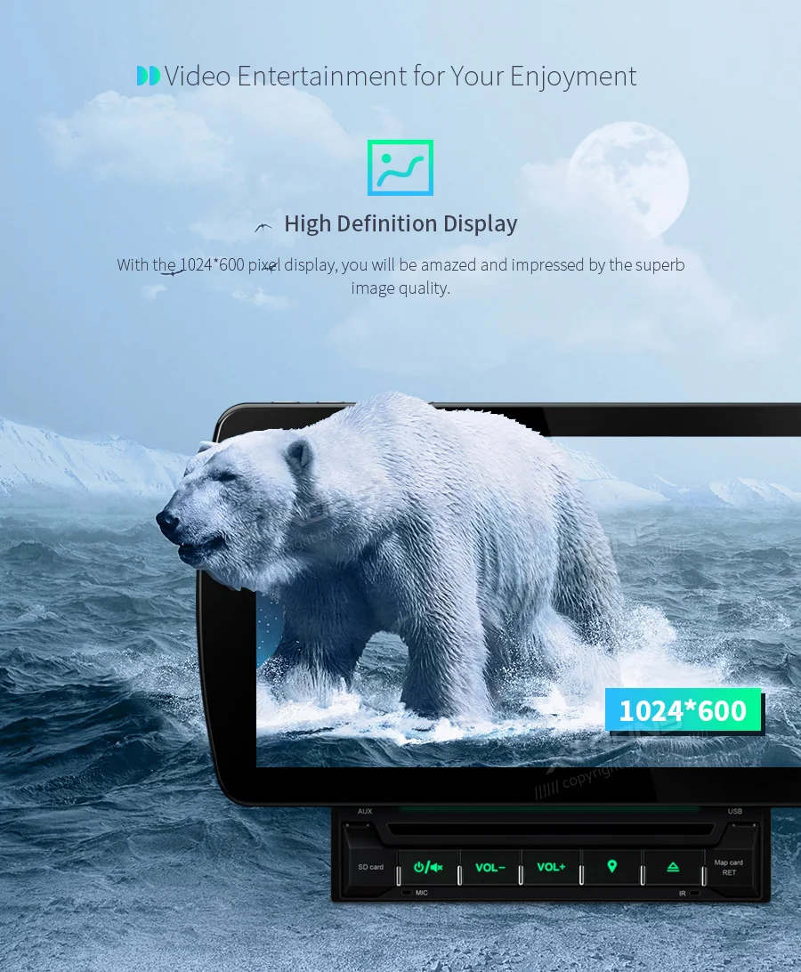 Cheap 10.1" Android 9.0 OS 2 Din Car DVD Multimedia Two Din Car Navigation GPS Double Din Car Radio with HDMI Output Function Support 12