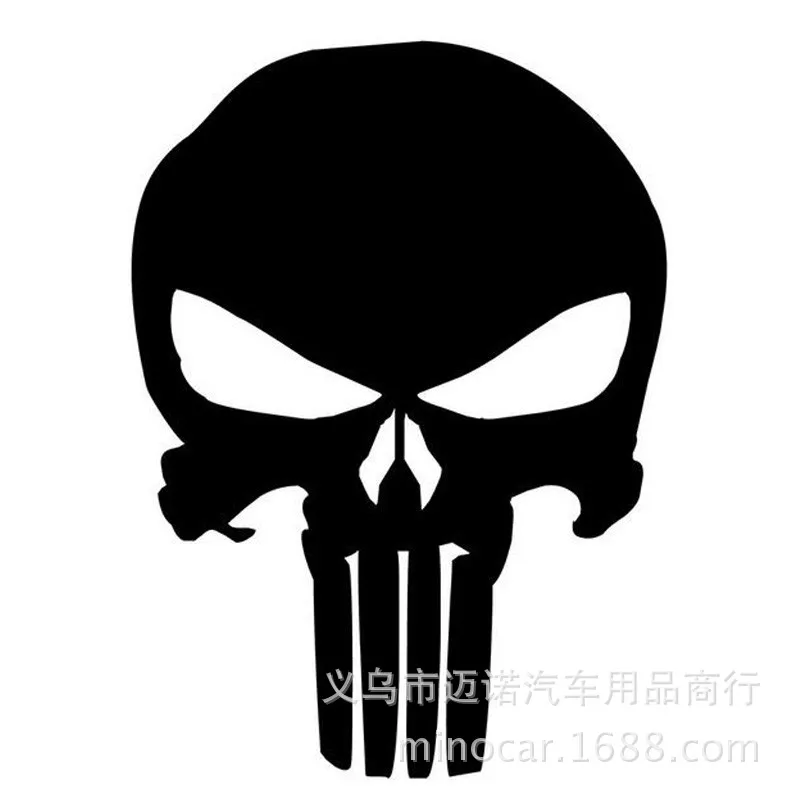 Череп Автомобильная наклейка LL бампер наклейка s индивидуальная Настройка персонажа автомобиля Наклейка s Светоотражающие украшение латте арт S