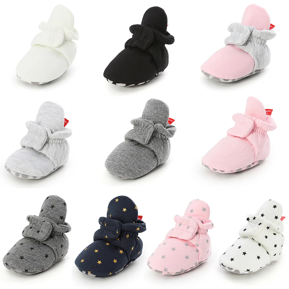 Baby Warm First walkers Shoes Winter Baby Girls Cotton Booties Crib Shoes Home Shoes for 0-18Months child kids Girl