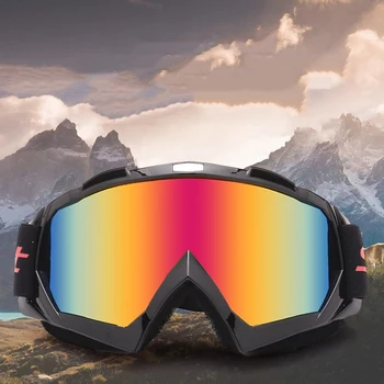 

Unisex Motorcycle Racing Eyewear Motocross Off-Road Bike ATV Googles Ski Snowboard Glasses Masks For Men Women Colorful Lens