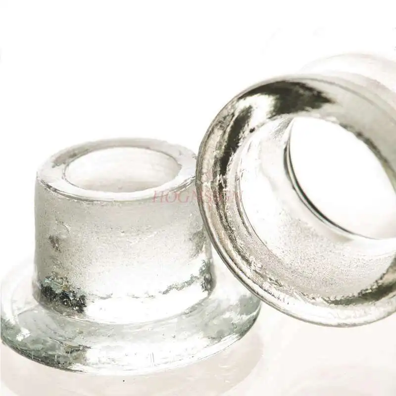 Wide mouth bottle transparent 125ml lead-free sealed glass instrument frosted glass bottle for chemical experiment