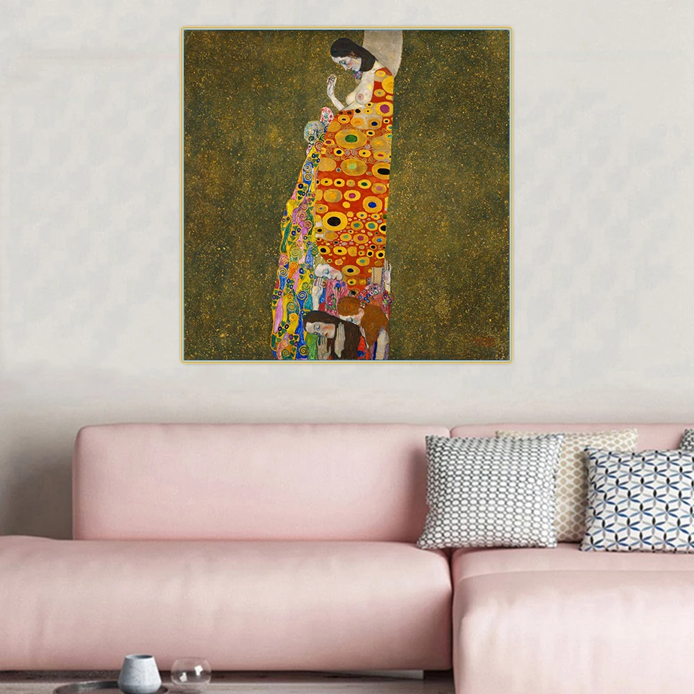 Citon Gustav Klimt 》 Hope II художественная живопись на холсте знаменитый художественный
