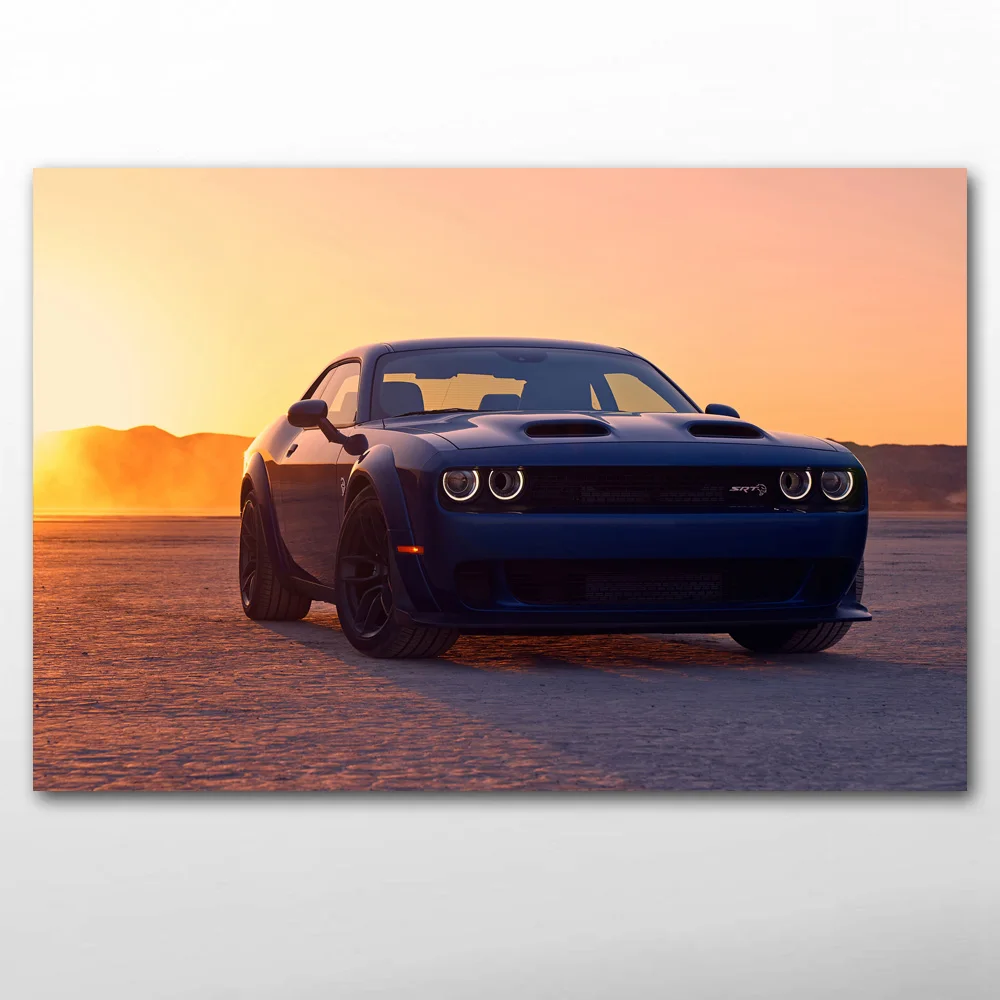 Плакаты и принты Dodge Challenger SRT мышечные автомобили обои для автомобиля холст