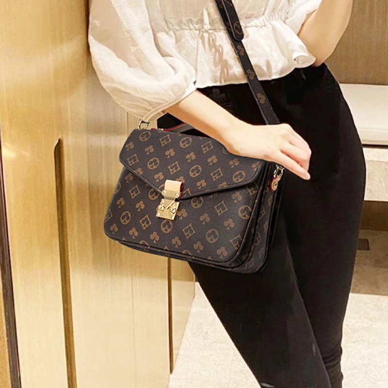 

Shoulder Bags For Women 2020 New Trend Sling Crossbody Luxury Vintage Fashion Mahjong High Quality Pu Leather Messenger Handbags