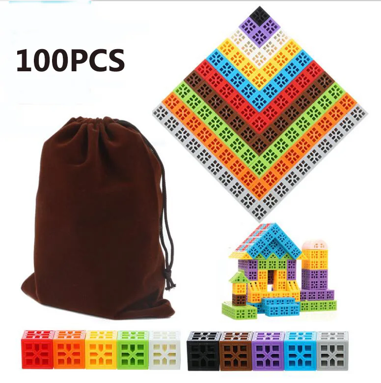 Child Snap Cubes Early Geometry Structure Blocks Building Blocks Math Counting Manipulative Kindergarden Toys Teaching Aids