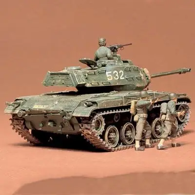 2 차 세계 대전 미국 M41 불독 조명 탱크 조립 모델 장난감