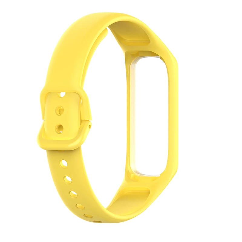 Laforuta силиконовый ремешок для Galaxy Fit-e ремешок резиновый спортивный браслет для samsung R375 петля женский мужской фитнес-браслет - Цвет ремешка: Цвет: желтый
