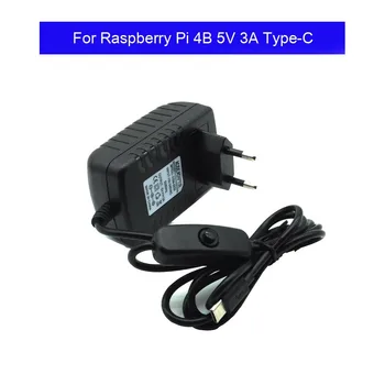 

Raspberry Pi 4 Type-C Power Supply 5V 3A Power Adapter With ON/OFF Switch EU US AU UK Charger for Raspberry Pi 4 Model B