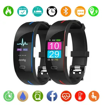 

Multi-Language Men Women Clock Color Screen Sport Fitness Tracker Smart Watch Bluetooth Call Message Reminder Watch