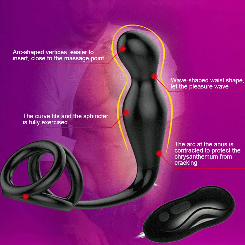Хорошая здоровая Мужская массажер простаты USB перезаряжаемая 12 скоростная вибрационная Мужская секс-игрушка