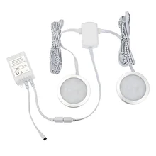 2 шт. беспроводной RGB светодиодный потолочный светильник для светильник под шкаф светодиодный шайба светильник s закрытый шкаф кухонная поддержка дропшиппинг