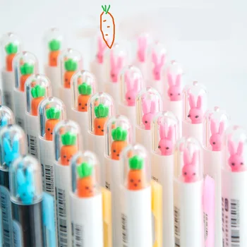 

2X Cute Kawaii Rabbit Carrot Gel Pen Writing School Office Supply Student Stationery 0.5mm