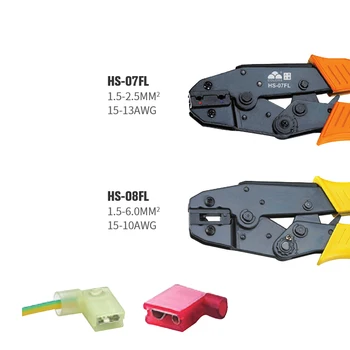 

KWANYIK New Flag Type Female Receptacles Insulated Terminals Crimping Tools Mini Electrical Pliers Tools Set HS-07FL HS-08FL