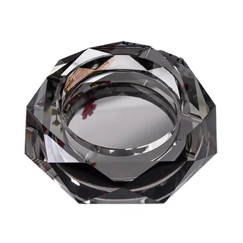

1 PC Crystal Ashtray Exquisite Fashion Creative Durable Modern Ash Tray Ashtray Ornament Cigarette Ashtray Cigar Ashtray for Hom