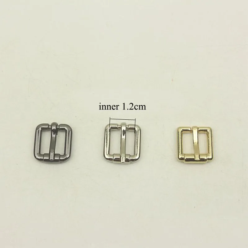 30pc Mini 12mm Pin Belt Buckle for Bags Straps Ring Adjust Roller Slider Buckles DIY Clothing Belts Leather Sewing Accessory 20pcs 20 50mm bags strap buckles metal slider tri glide adjust belt buckle for webbing shoes clothes leather part accessories