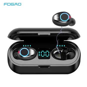 新ワイヤレスbluetooth 5.0 イヤホンtwsハイファイミニin-耳スポーツランニングヘッドセットのサポートios/android携帯電話hd通話