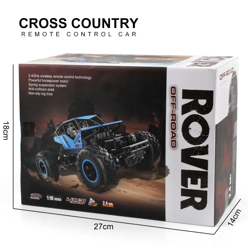 1:16 автомобиль с дистанционным управлением сплав 4WD внедорожник Buggy Crawler внедорожник Rc автомобиль игрушки