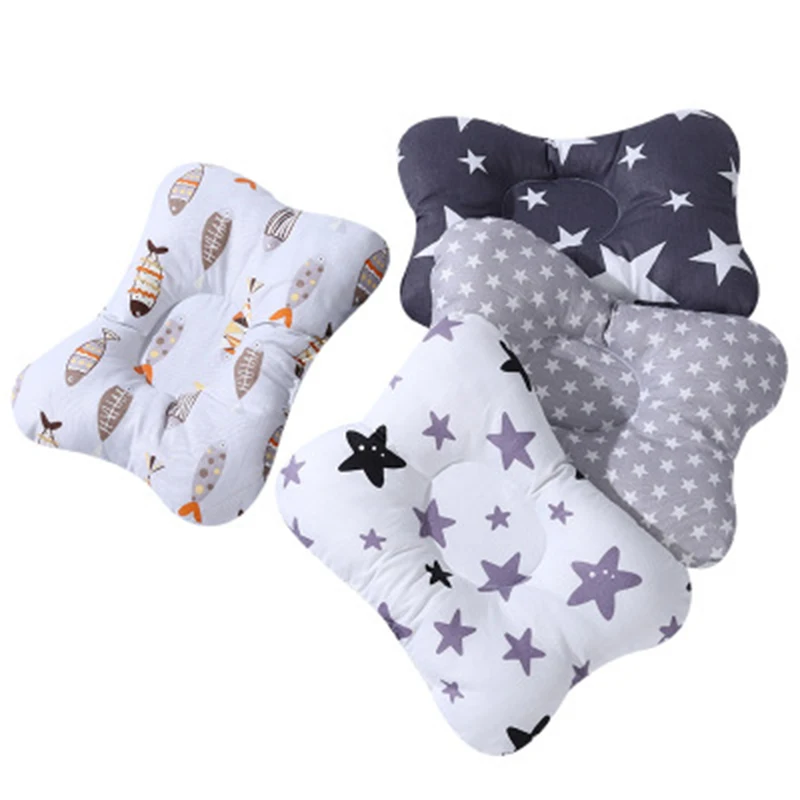Newborn Appease Sleep Pillow Kid Care Cartoon Pillows Printing Prevent Flat Head Shape Cushion Baby Head Protection Soft Cushion
