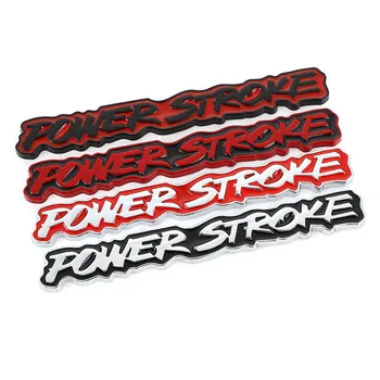 

10pcs Metal Car Sticker Powerstroke Emblem Badge Trunk Decals for Ford Excursion 3.0 2018 F-150 F150 Power Stroke Diesel Sticker