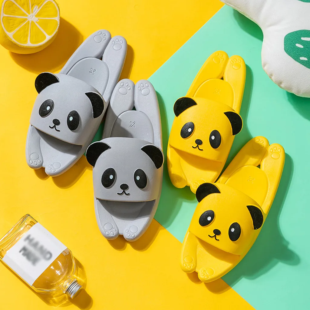 Тапочки милые детские тапочки с рисунками из мультфильмов домашние Нескользящие