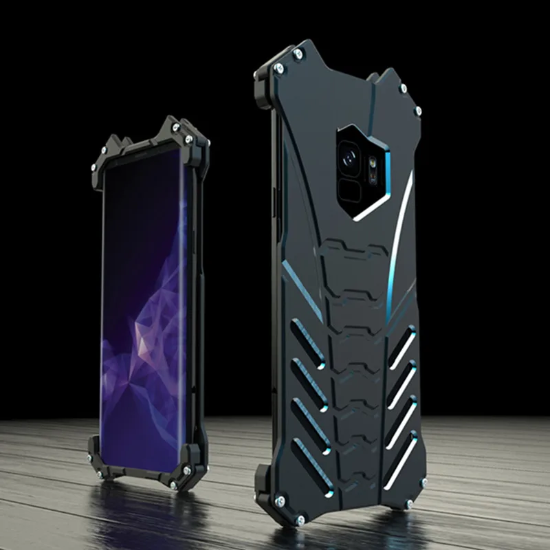 Бэтмен Броня винт алюминиевый чехол для телефона для samsung galaxy S9 plus S10 S8 S7 Edge чехол военный анти шок пылезащитный металлический чехол