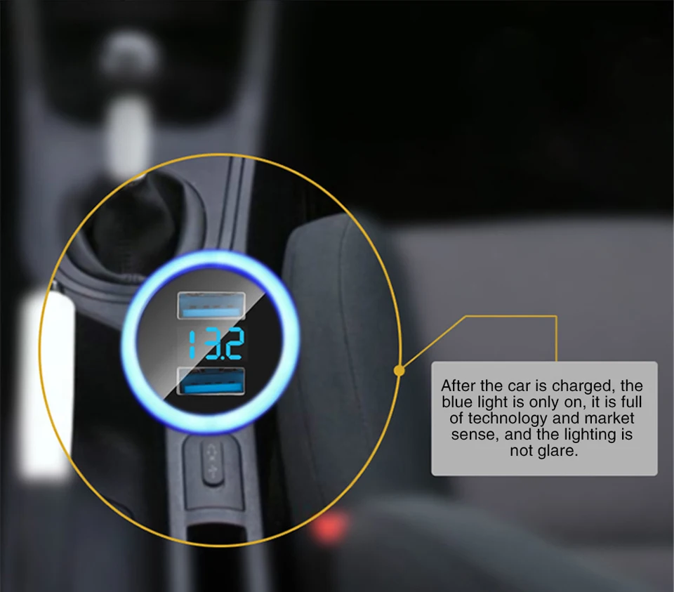 Двойной USB 5 В 3.1A быстрая зарядка автомобильное зарядное устройство адаптер питания для автотранспортного средства розетка телефон USB зарядное устройство подходит для всех мобильных телефонов автомобиля