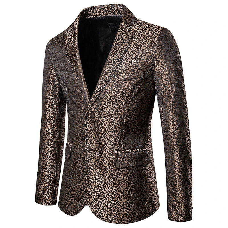2019 British style men casual Suits Blazers Small flower embroidery pattern suit coat Embossing process mens suit jacket EU size 2019 British style men casual Suits Blazers Small flower embroidery pattern suit coat Embossing process mens suit jacket EU size